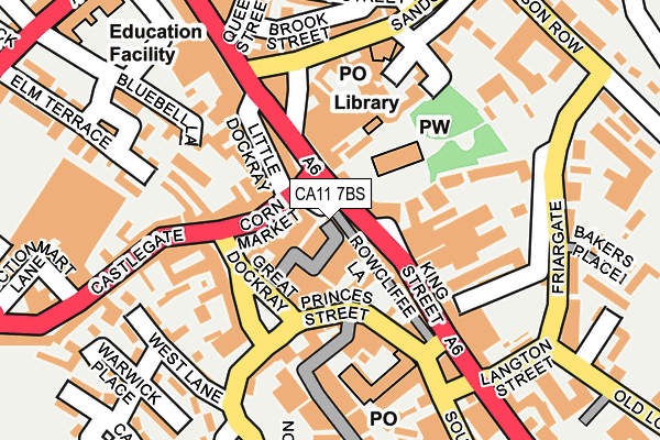 CA11 7BS map - OS OpenMap – Local (Ordnance Survey) CA11 7BS map - OS OpenMap – Local (Ordnance Survey)