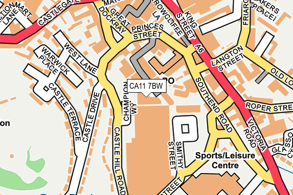 CA11 7BW map - OS OpenMap – Local (Ordnance Survey) CA11 7BW map - OS OpenMap – Local (Ordnance Survey)