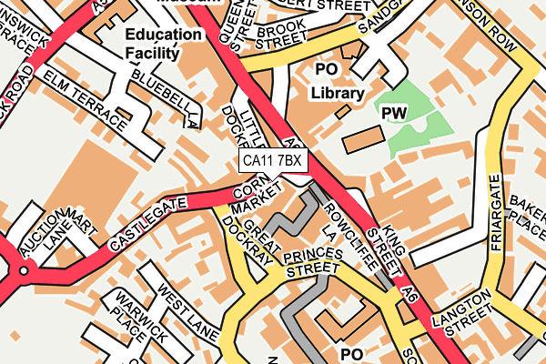 CA11 7BX map - OS OpenMap – Local (Ordnance Survey) CA11 7BX map - OS OpenMap – Local (Ordnance Survey)