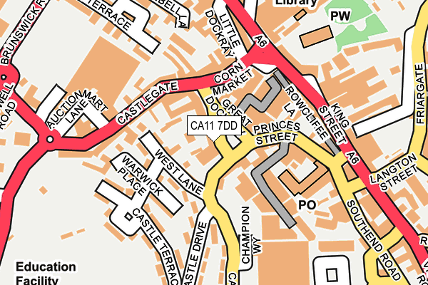 CA11 7DD map - OS OpenMap – Local (Ordnance Survey) CA11 7DD map - OS OpenMap – Local (Ordnance Survey)