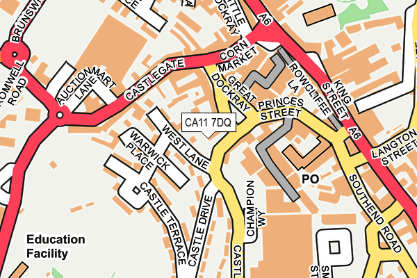 CA11 7DQ map - OS OpenMap – Local (Ordnance Survey) CA11 7DQ map - OS OpenMap – Local (Ordnance Survey)