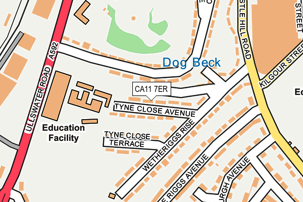 CA11 7ER map - OS OpenMap – Local (Ordnance Survey) CA11 7ER map - OS OpenMap – Local (Ordnance Survey)
