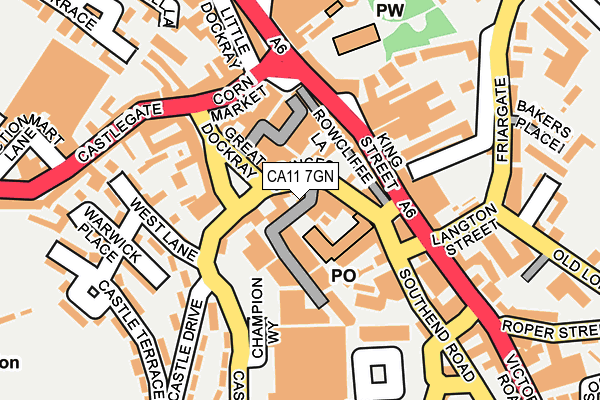 CA11 7GN map - OS OpenMap – Local (Ordnance Survey) CA11 7GN map - OS OpenMap – Local (Ordnance Survey)