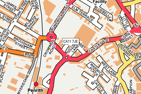 CA11 7JE map - OS OpenMap – Local (Ordnance Survey) CA11 7JE map - OS OpenMap – Local (Ordnance Survey)