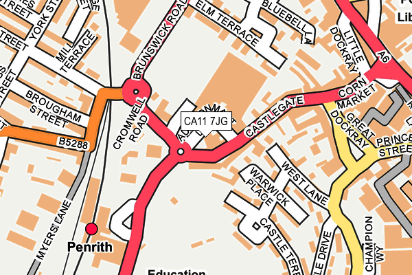 CA11 7JG map - OS OpenMap – Local (Ordnance Survey) CA11 7JG map - OS OpenMap – Local (Ordnance Survey)