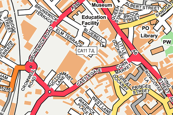CA11 7JL map - OS OpenMap – Local (Ordnance Survey) CA11 7JL map - OS OpenMap – Local (Ordnance Survey)
