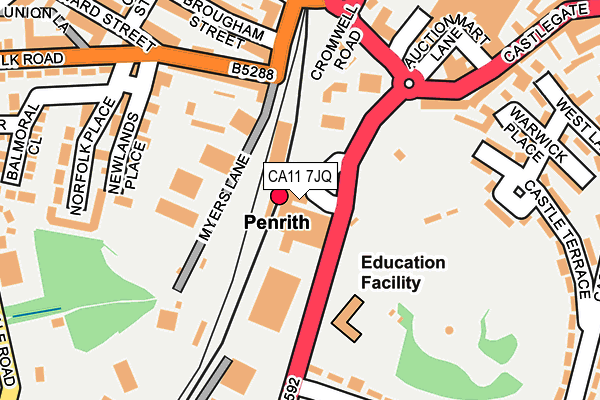 CA11 7JQ map - OS OpenMap – Local (Ordnance Survey) CA11 7JQ map - OS OpenMap – Local (Ordnance Survey)