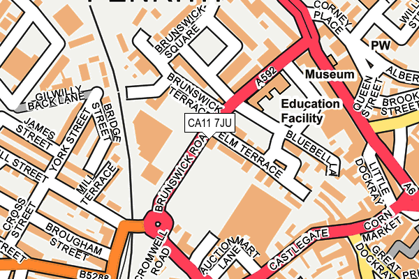CA11 7JU map - OS OpenMap – Local (Ordnance Survey) CA11 7JU map - OS OpenMap – Local (Ordnance Survey)