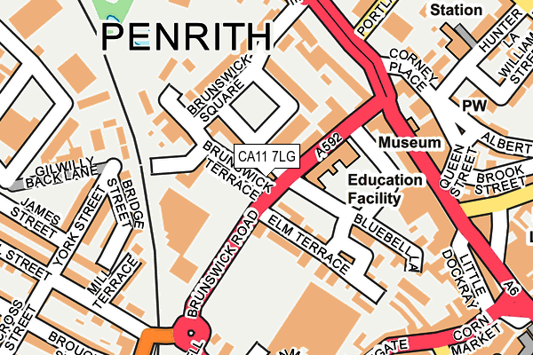 CA11 7LG map - OS OpenMap – Local (Ordnance Survey) CA11 7LG map - OS OpenMap – Local (Ordnance Survey)