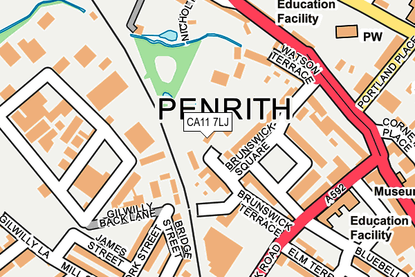 CA11 7LJ map - OS OpenMap – Local (Ordnance Survey) CA11 7LJ map - OS OpenMap – Local (Ordnance Survey)