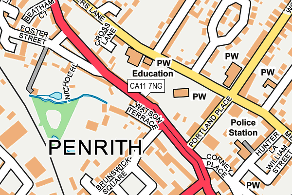 CA11 7NG map - OS OpenMap – Local (Ordnance Survey) CA11 7NG map - OS OpenMap – Local (Ordnance Survey)