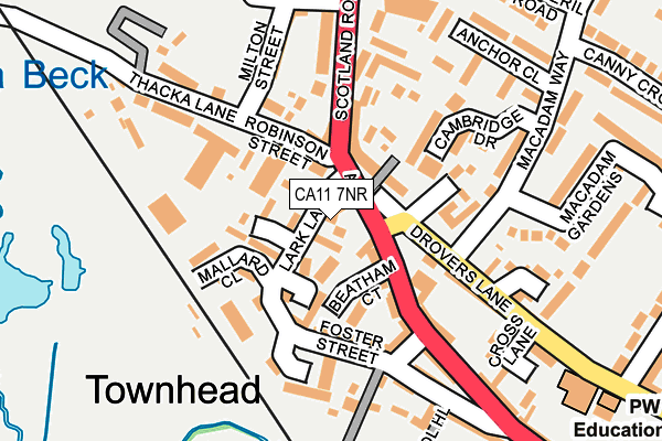 CA11 7NR map - OS OpenMap – Local (Ordnance Survey) CA11 7NR map - OS OpenMap – Local (Ordnance Survey)
