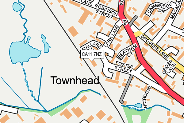 CA11 7NZ map - OS OpenMap – Local (Ordnance Survey) CA11 7NZ map - OS OpenMap – Local (Ordnance Survey)