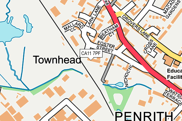 CA11 7PF map - OS OpenMap – Local (Ordnance Survey) CA11 7PF map - OS OpenMap – Local (Ordnance Survey)