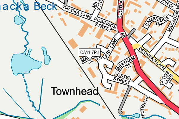 CA11 7PJ map - OS OpenMap – Local (Ordnance Survey) CA11 7PJ map - OS OpenMap – Local (Ordnance Survey)