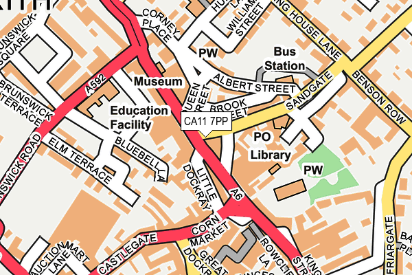 CA11 7PP map - OS OpenMap – Local (Ordnance Survey) CA11 7PP map - OS OpenMap – Local (Ordnance Survey)