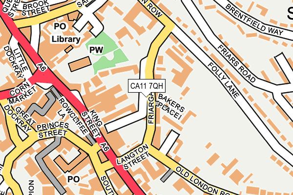 CA11 7QH map - OS OpenMap – Local (Ordnance Survey) CA11 7QH map - OS OpenMap – Local (Ordnance Survey)