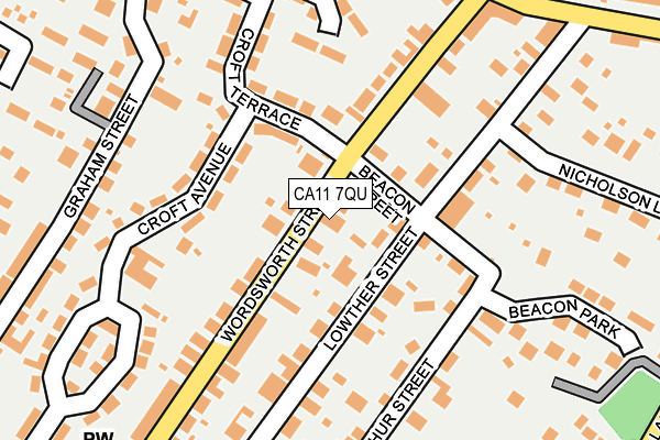 CA11 7QU map - OS OpenMap – Local (Ordnance Survey) CA11 7QU map - OS OpenMap – Local (Ordnance Survey)