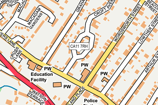 CA11 7RH map - OS OpenMap – Local (Ordnance Survey) CA11 7RH map - OS OpenMap – Local (Ordnance Survey)