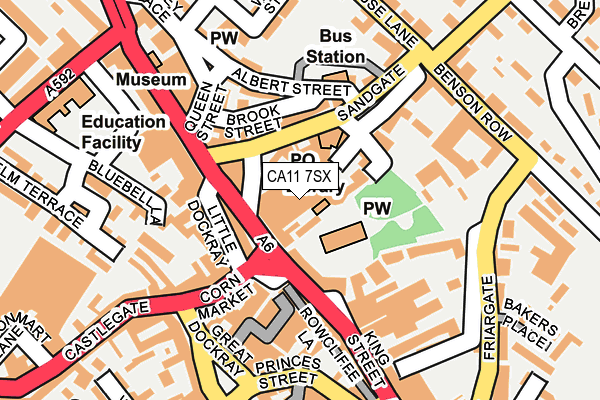 CA11 7SX map - OS OpenMap – Local (Ordnance Survey) CA11 7SX map - OS OpenMap – Local (Ordnance Survey)