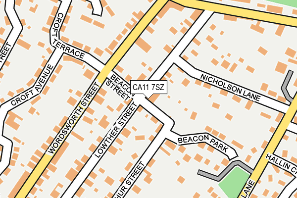 CA11 7SZ map - OS OpenMap – Local (Ordnance Survey) CA11 7SZ map - OS OpenMap – Local (Ordnance Survey)