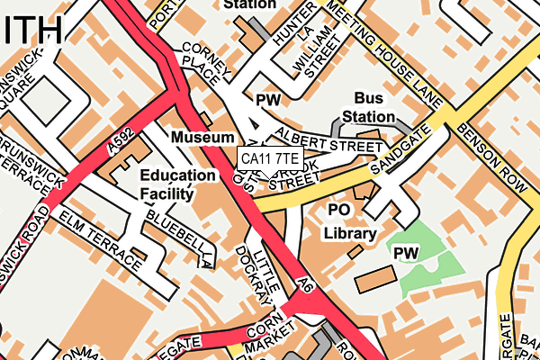 CA11 7TE map - OS OpenMap – Local (Ordnance Survey) CA11 7TE map - OS OpenMap – Local (Ordnance Survey)