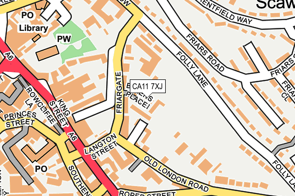 CA11 7XJ map - OS OpenMap – Local (Ordnance Survey) CA11 7XJ map - OS OpenMap – Local (Ordnance Survey)
