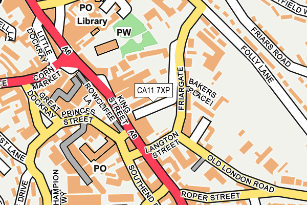 CA11 7XP map - OS OpenMap – Local (Ordnance Survey) CA11 7XP map - OS OpenMap – Local (Ordnance Survey)