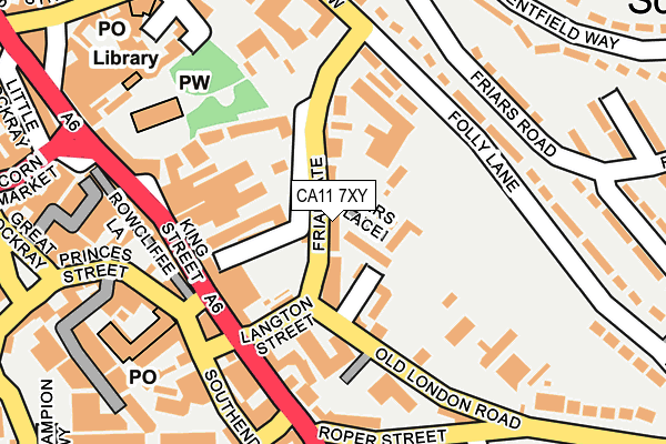 CA11 7XY map - OS OpenMap – Local (Ordnance Survey) CA11 7XY map - OS OpenMap – Local (Ordnance Survey)