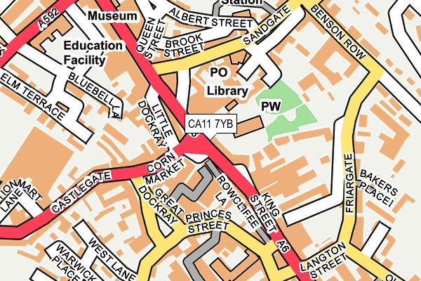 CA11 7YB map - OS OpenMap – Local (Ordnance Survey) CA11 7YB map - OS OpenMap – Local (Ordnance Survey)