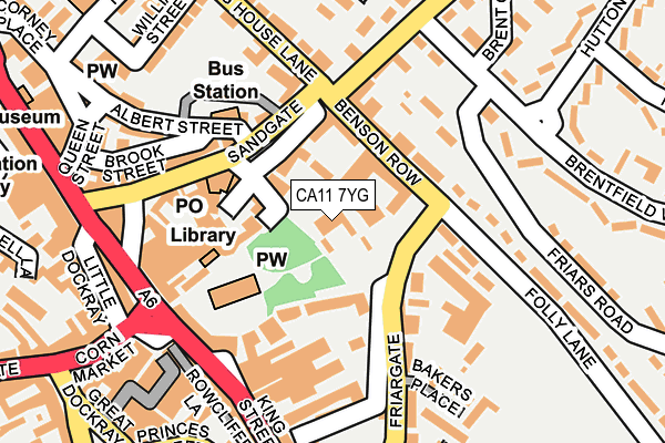 CA11 7YG map - OS OpenMap – Local (Ordnance Survey) CA11 7YG map - OS OpenMap – Local (Ordnance Survey)