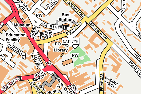 CA11 7YH map - OS OpenMap – Local (Ordnance Survey) CA11 7YH map - OS OpenMap – Local (Ordnance Survey)