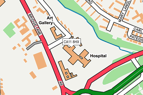 CA11 8HX map - OS OpenMap – Local (Ordnance Survey) CA11 8HX map - OS OpenMap – Local (Ordnance Survey)