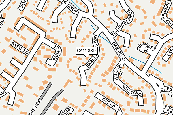 CA11 8SD map - OS OpenMap – Local (Ordnance Survey) CA11 8SD map - OS OpenMap – Local (Ordnance Survey)