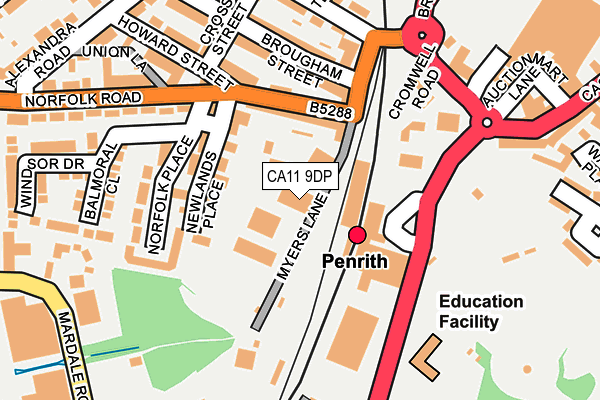 CA11 9DP map - OS OpenMap – Local (Ordnance Survey)