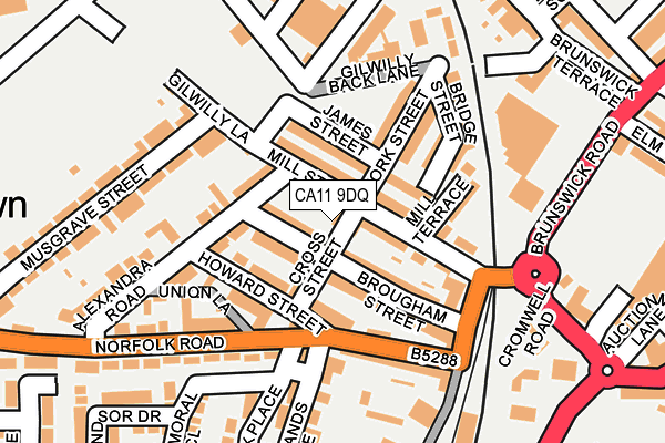 CA11 9DQ map - OS OpenMap – Local (Ordnance Survey) CA11 9DQ map - OS OpenMap – Local (Ordnance Survey)
