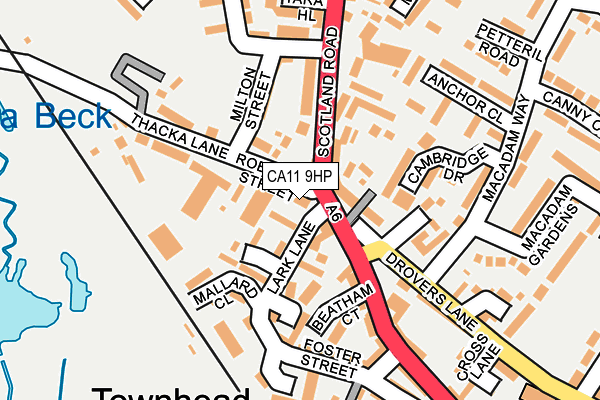 CA11 9HP map - OS OpenMap – Local (Ordnance Survey) CA11 9HP map - OS OpenMap – Local (Ordnance Survey)