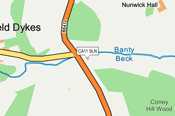 CA11 9LN map - OS OpenMap – Local (Ordnance Survey) CA11 9LN map - OS OpenMap – Local (Ordnance Survey)