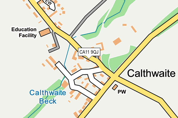 CA11 9QJ map - OS OpenMap – Local (Ordnance Survey) CA11 9QJ map - OS OpenMap – Local (Ordnance Survey)