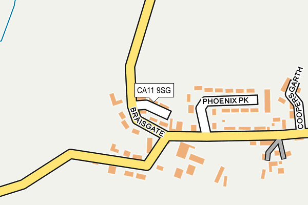 CA11 9SG map - OS OpenMap – Local (Ordnance Survey) CA11 9SG map - OS OpenMap – Local (Ordnance Survey)