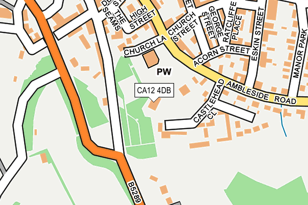 CA12 4DB map - OS OpenMap – Local (Ordnance Survey) CA12 4DB map - OS OpenMap – Local (Ordnance Survey)