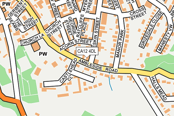 CA12 4DL map - OS OpenMap – Local (Ordnance Survey) CA12 4DL map - OS OpenMap – Local (Ordnance Survey)