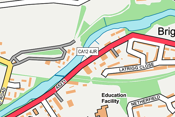 CA12 4JR map - OS OpenMap – Local (Ordnance Survey) CA12 4JR map - OS OpenMap – Local (Ordnance Survey)