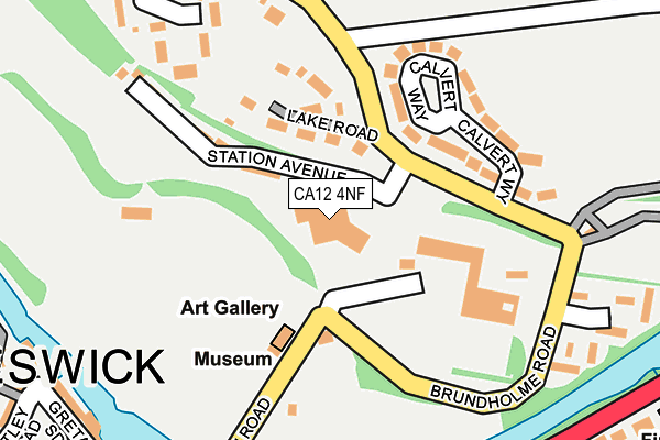 CA12 4NF map - OS OpenMap – Local (Ordnance Survey)