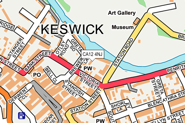 CA12 4NJ map - OS OpenMap – Local (Ordnance Survey) CA12 4NJ map - OS OpenMap – Local (Ordnance Survey)
