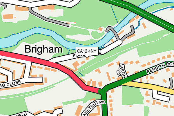 CA12 4NY map - OS OpenMap – Local (Ordnance Survey) CA12 4NY map - OS OpenMap – Local (Ordnance Survey)
