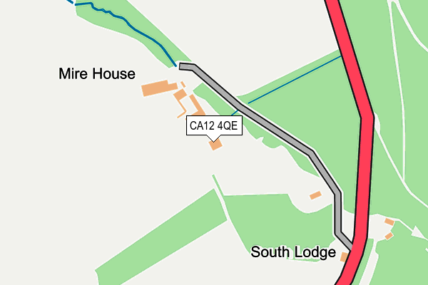 CA12 4QE map - OS OpenMap – Local (Ordnance Survey) CA12 4QE map - OS OpenMap – Local (Ordnance Survey)