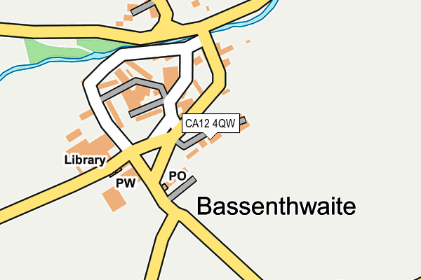 CA12 4QW map - OS OpenMap – Local (Ordnance Survey) CA12 4QW map - OS OpenMap – Local (Ordnance Survey)