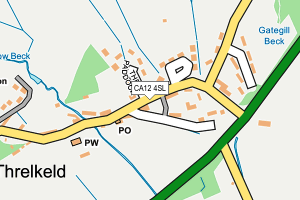 CA12 4SL map - OS OpenMap – Local (Ordnance Survey) CA12 4SL map - OS OpenMap – Local (Ordnance Survey)