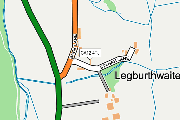 CA12 4TJ map - OS OpenMap – Local (Ordnance Survey) CA12 4TJ map - OS OpenMap – Local (Ordnance Survey)